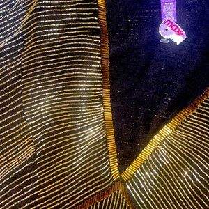 Ralph Lauren purple label gold beaded blouse